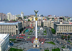 Plac Niezaleznosci w Kijowie